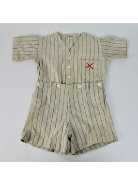 Jack Tar Togs Baseball Uniform Shorts Shirt Children's Vintage